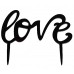 Cake topper Love zwart OP=OP